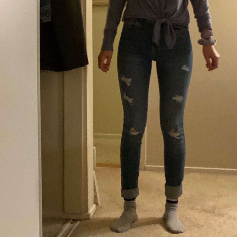 Hollister high rise super skinny jeans